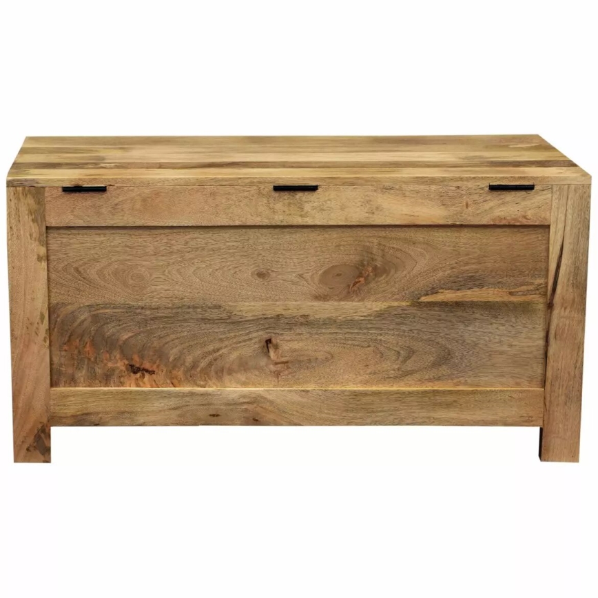 Truhe HINA 45x90 cm Massivholz/Mangobaum