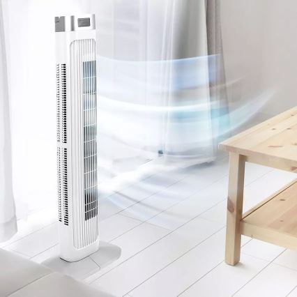 Turmventilator mit Temperaturanzeige und Fernbedienung 55W/230V