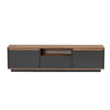TV-Board KREDE 160x30 cm Anthrazit/Kiefer