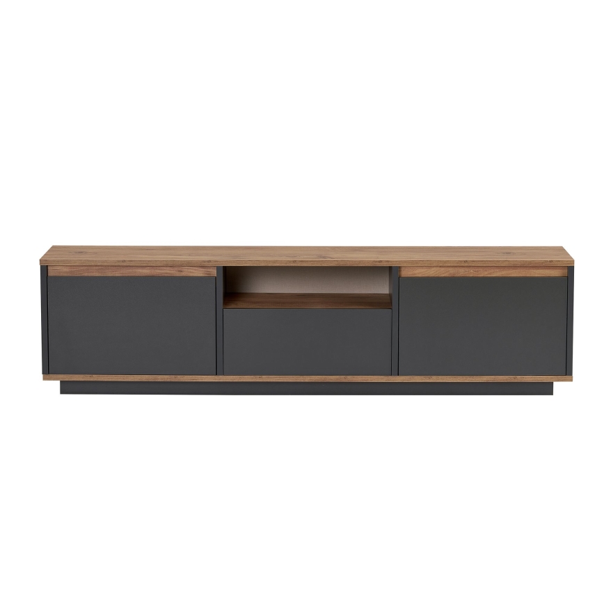 TV-Board KREDE 160x30 cm Anthrazit/Kiefer