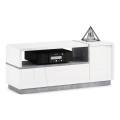 TV-Lowboard FRED Weiß/Grau