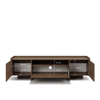 TV-Lowboard KEMI 197x57 cm Eiche
