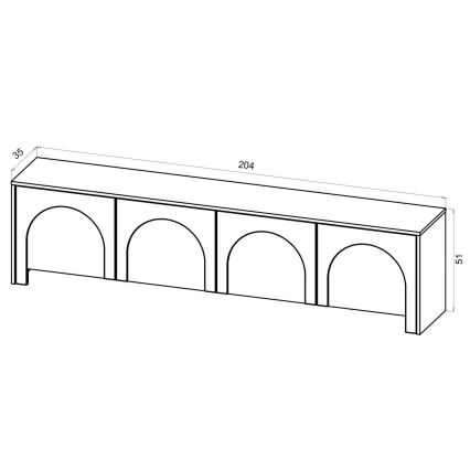 TV-Lowboard NIO Kaschmir/Beige