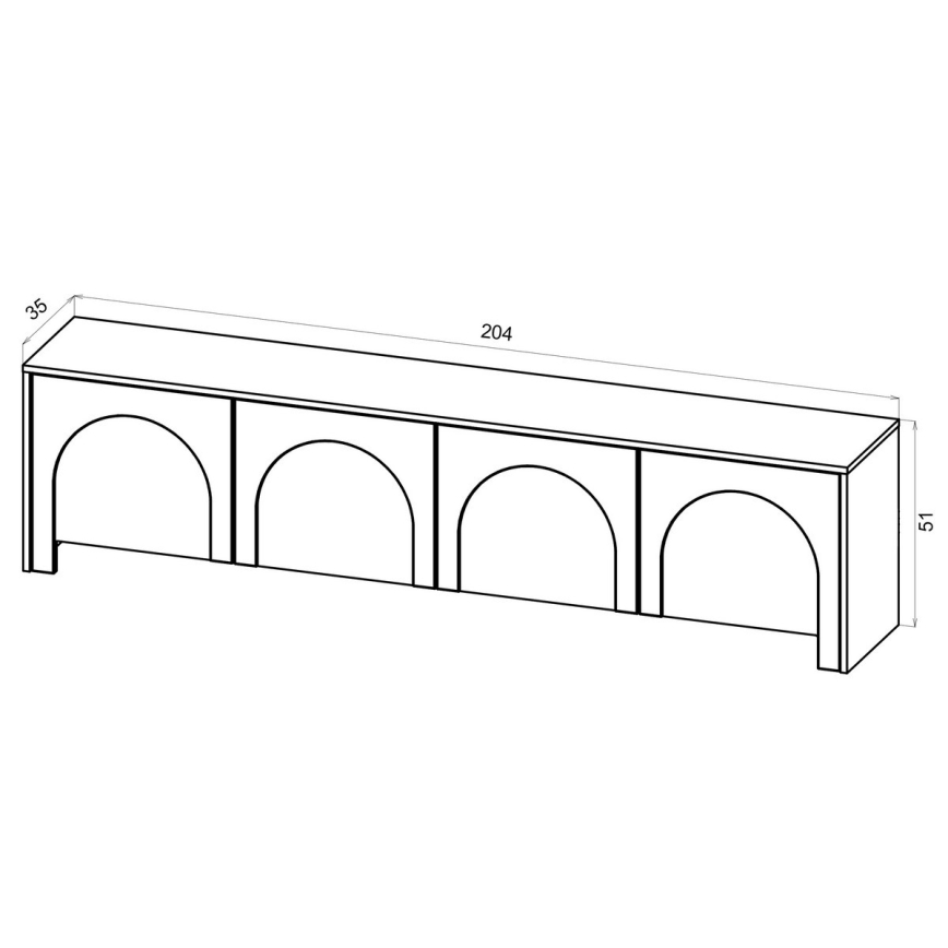 TV-Lowboard NIO Kaschmir/Beige