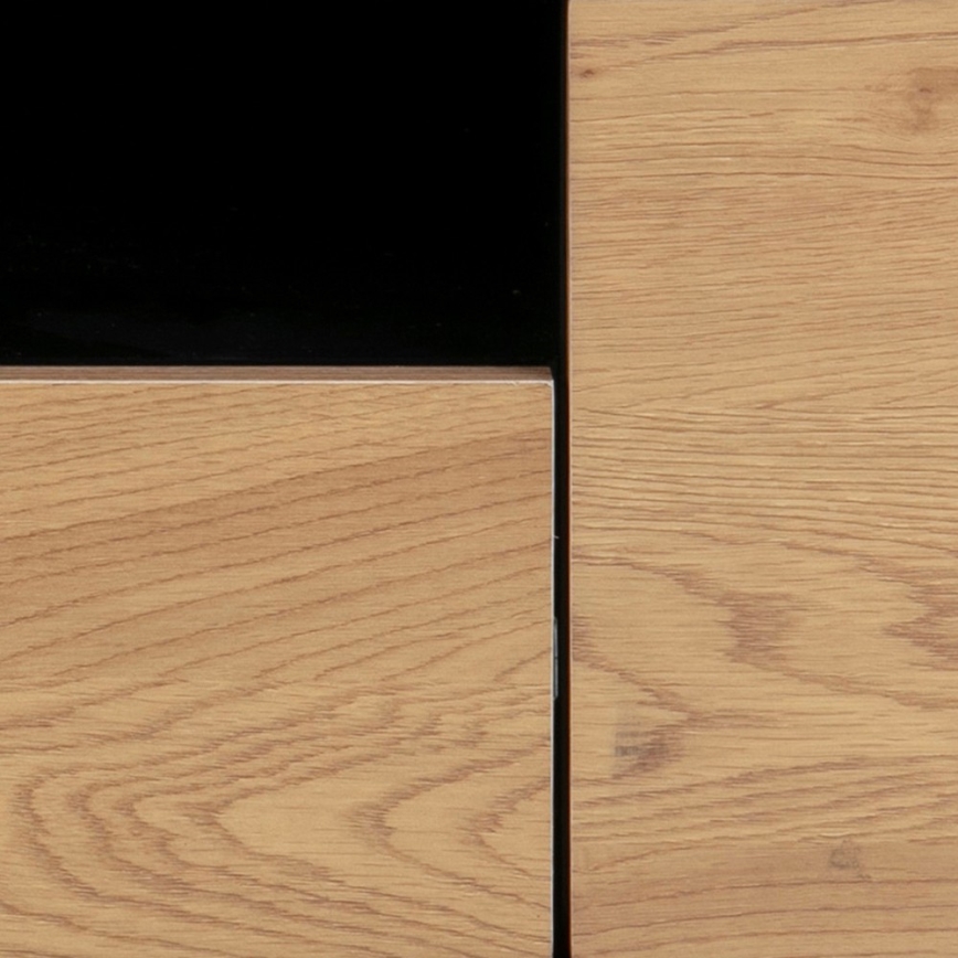 TV-Lowboard SARON Eiche/Schwarz