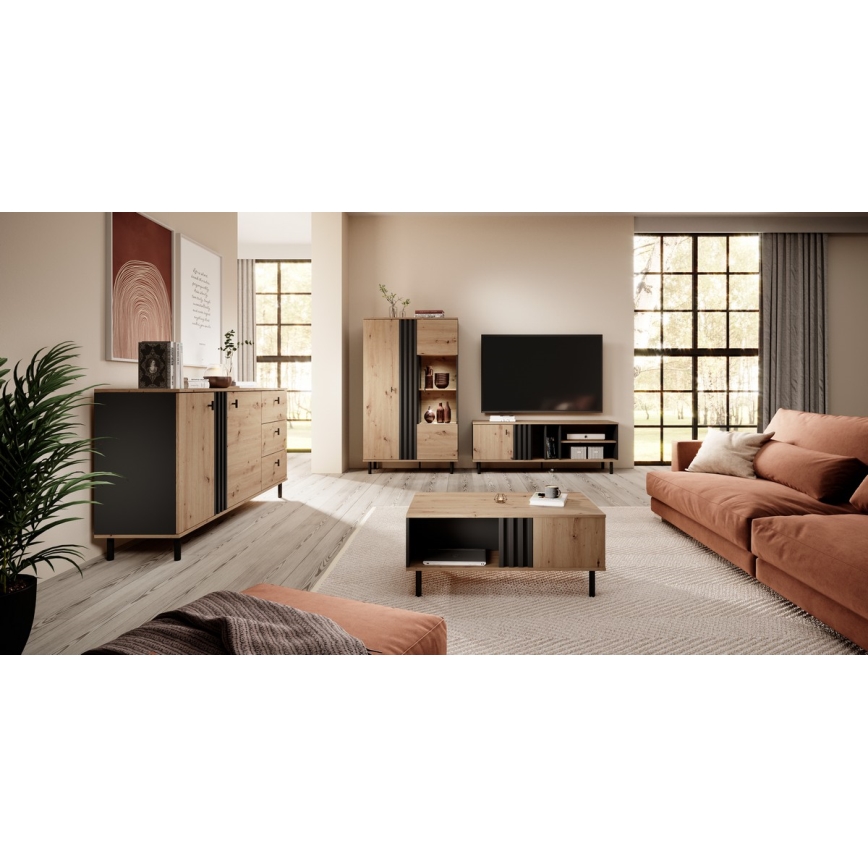 TV-Tisch BADIA Eiche/anthrazit