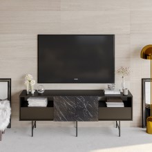 TV-Tisch DERIN 65x180 cm schwarz