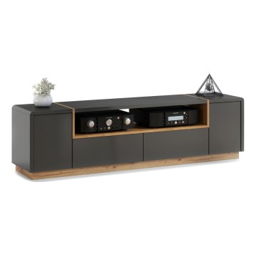 TV-Tisch FRED anthrazit/Eiche Artisan