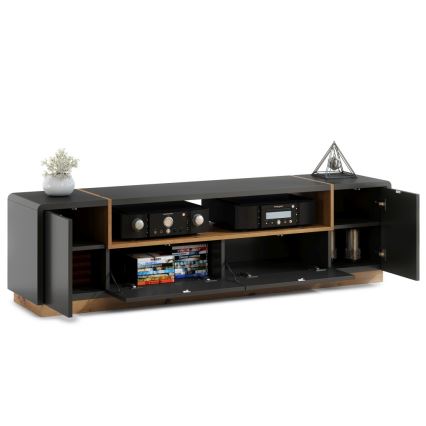 TV-Tisch FRED anthrazit/Eiche Artisan