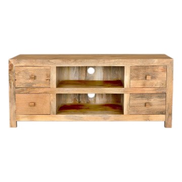 TV-Tisch HINA 60x140 cm Massivholz/Mangobaum