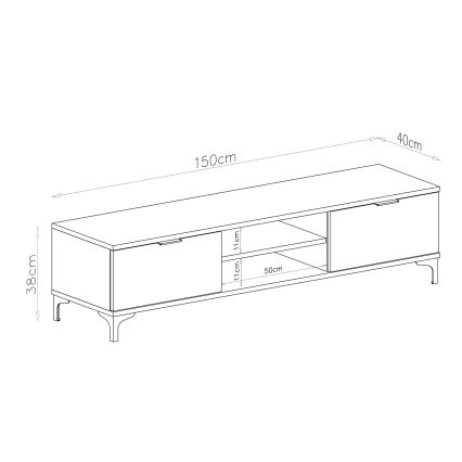 TV-Tisch LORA weiß