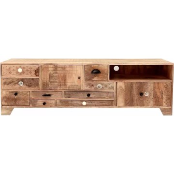 TV-Tisch MANU 160x50 cm Massivholz/Mangobaum