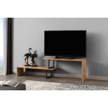TV-Tisch OVIT 44x153 cm braun/schwarz