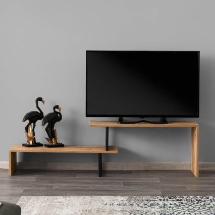 TV-Tisch OVIT 44x153 cm braun/schwarz