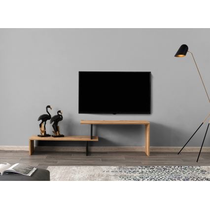 TV-Tisch OVIT 44x153 cm braun/schwarz