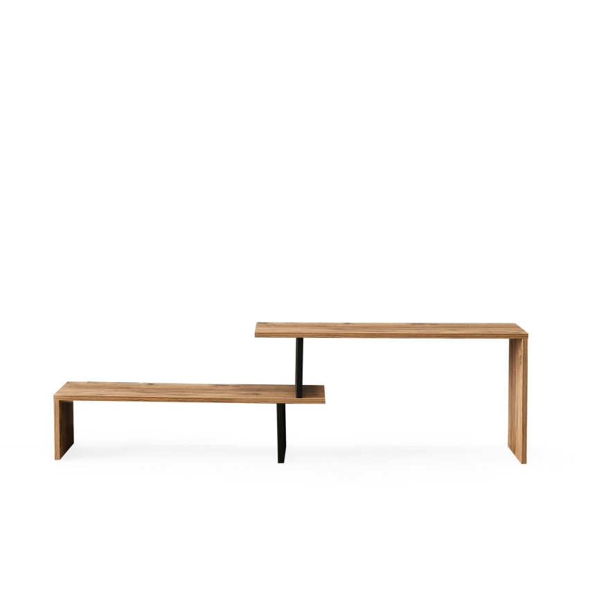 TV-Tisch OVIT 44x153 cm braun/schwarz