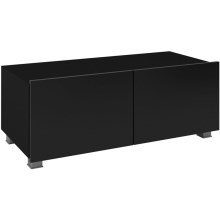 TV-Tisch PAVO 37x100 cm glänzend schwarz/matt schwarz