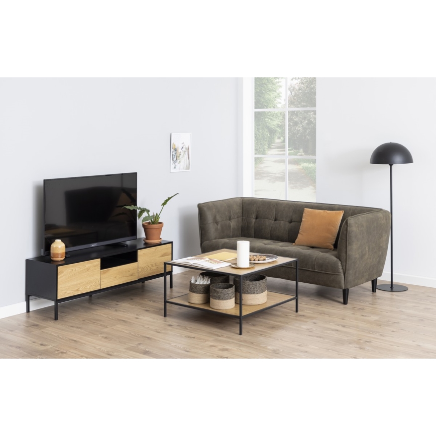 TV-Tisch SARON Eiche/schwarz