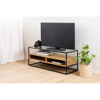 TV-Tisch ZEIN Eiche/schwarz