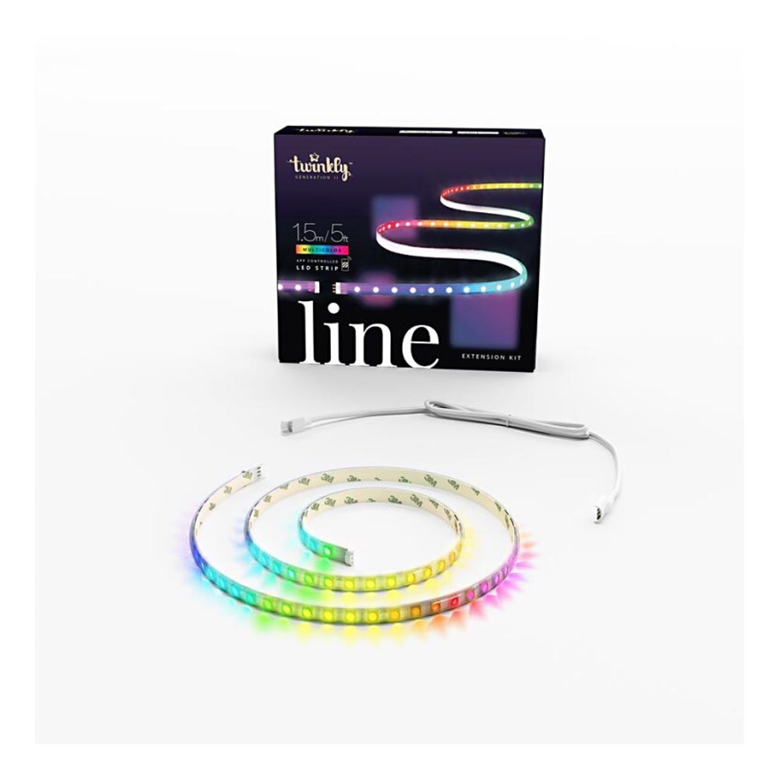 Twinkly - Dimmbarer LED-RGB-Verlängerungsstreifen LINE 100xLED 1,5 m Wi-Fi