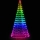 Twinkly - Dimmbarer LED-RGBW-Weihnachtsbaum für den Außenbereich LIGHT TREE 300xLED 2m IP44 Wi-Fi