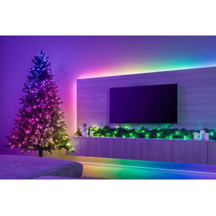 Twinkly - LED RGBW Dimmbare Weihnachtsdekoration GARLAND 50xLED 2,7 m Wi-Fi