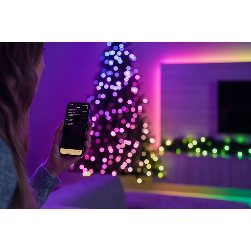 Twinkly - LED RGBW Dimmbare Weihnachtsdekoration GARLAND 50xLED 2,7 m Wi-Fi
