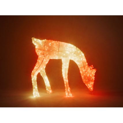 Twinkly - Dimmbares Outdoor-Weihnachtsrentier LED RGBW REINGEERS 160xLED IP44 Wi-Fi