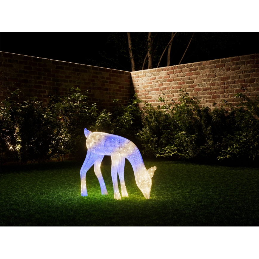 Twinkly - Dimmbares Outdoor-Weihnachtsrentier LED RGBW REINGEERS 160xLED IP44 Wi-Fi