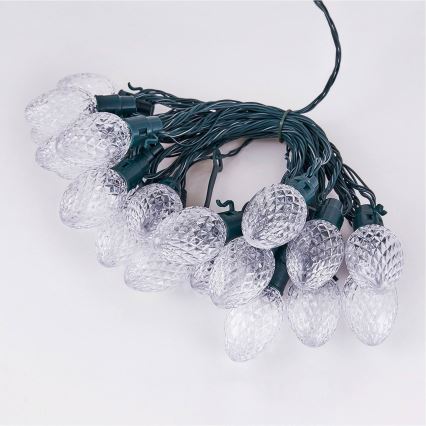 Twinkly - Dimmbare LED-RGBW-Weihnachtskette für den Außenbereich FACETED 40xLED 14,5 m IP44 Wi-Fi