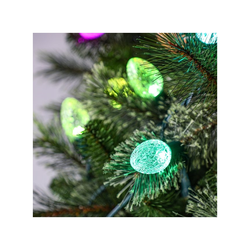Twinkly - Dimmbare LED-RGBW-Weihnachtskette für den Außenbereich FACETED 80xLED 26,5 m IP44 Wi-Fi