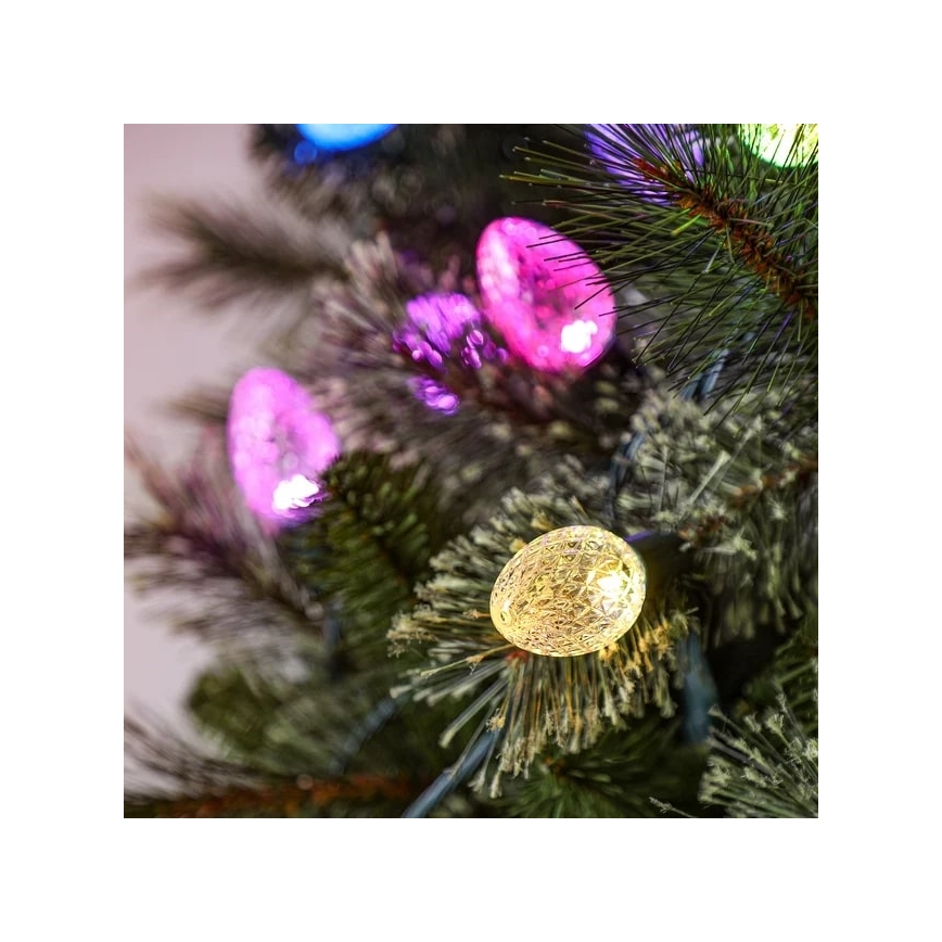 Twinkly - Dimmbare LED-RGBW-Weihnachtskette für den Außenbereich FACETED 80xLED 26,5 m IP44 Wi-Fi