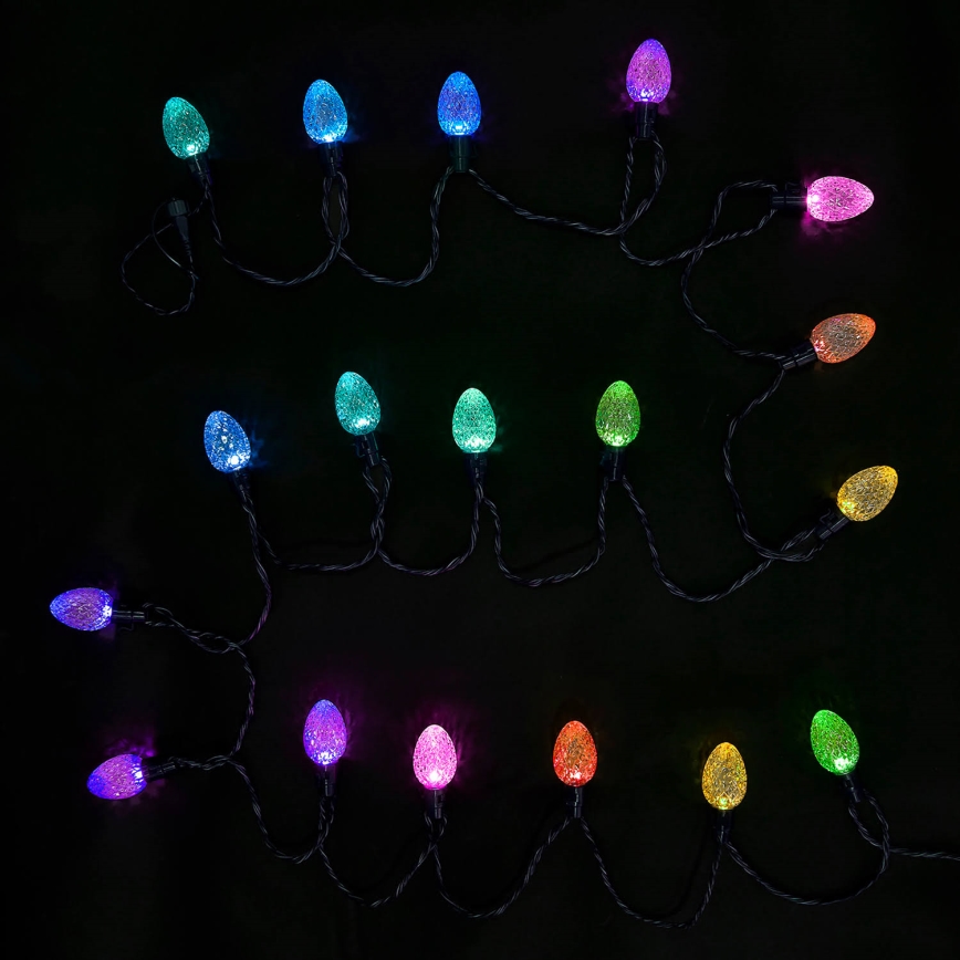 Twinkly - Dimmbare LED-RGBW-Weihnachtskette für den Außenbereich FACETED 80xLED 26,5 m IP44 Wi-Fi