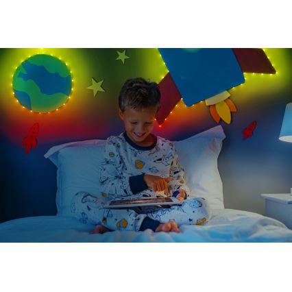 Twinkly - Dimmbarer LED-RGB-Streifen DOTS 60xLED 3 m Wi-Fi USB