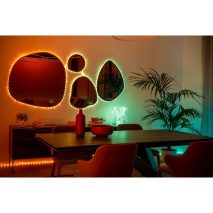 Twinkly - LED RGB dimmbare Lichterkette DOTS 60 LEDs 7 m USB Wi-Fi