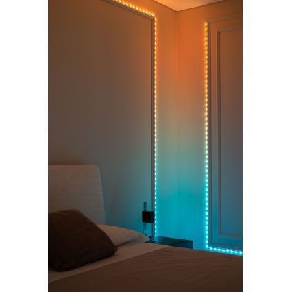 Twinkly - LED RGB dimmbare Lichterkette DOTS 60 LEDs 7 m USB Wi-Fi