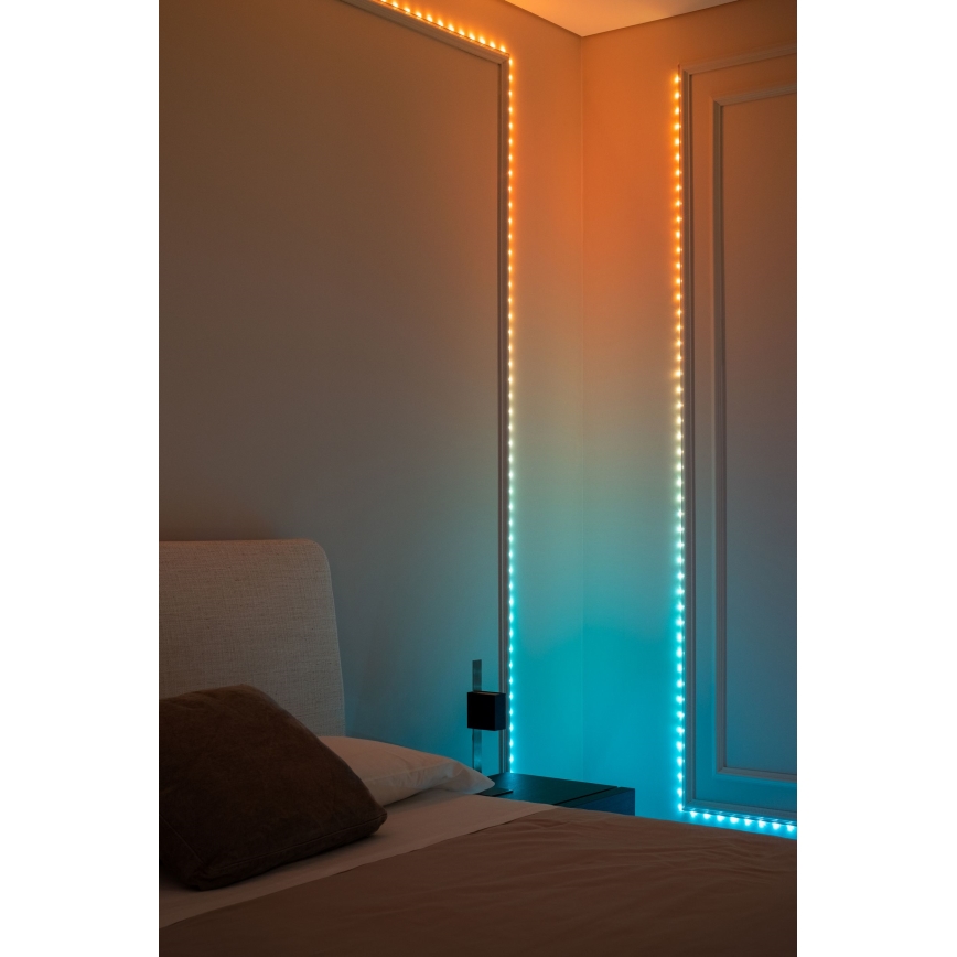 Twinkly - LED RGB dimmbare Lichterkette DOTS 60 LEDs 7 m USB Wi-Fi