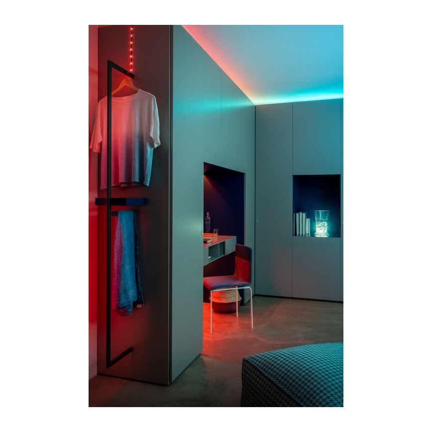 Twinkly - Dimmbarer LED-RGB-Streifen für den Außenbereich DOTS 200xLED 10 m IP44 WiFi