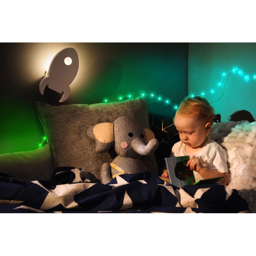Twinkly - Dimmbarer LED-RGB-Streifen für den Außenbereich DOTS 200xLED 10 m IP44 WiFi