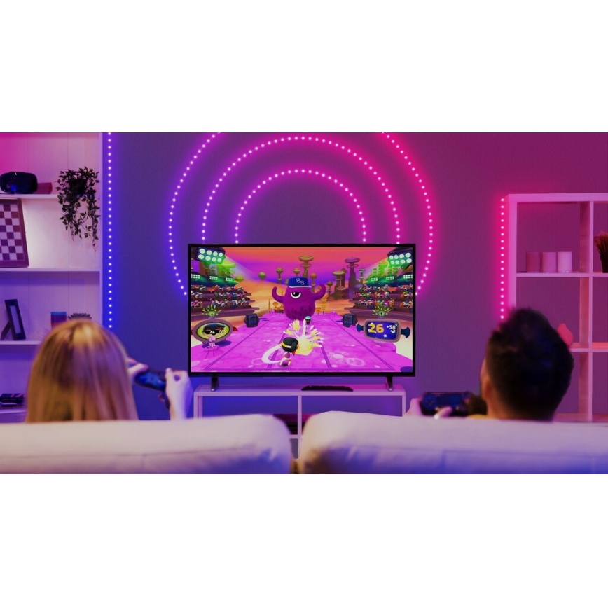 Twinkly - Dimmbarer LED-RGB-Streifen für den Außenbereich DOTS 200xLED 10 m IP44 WiFi