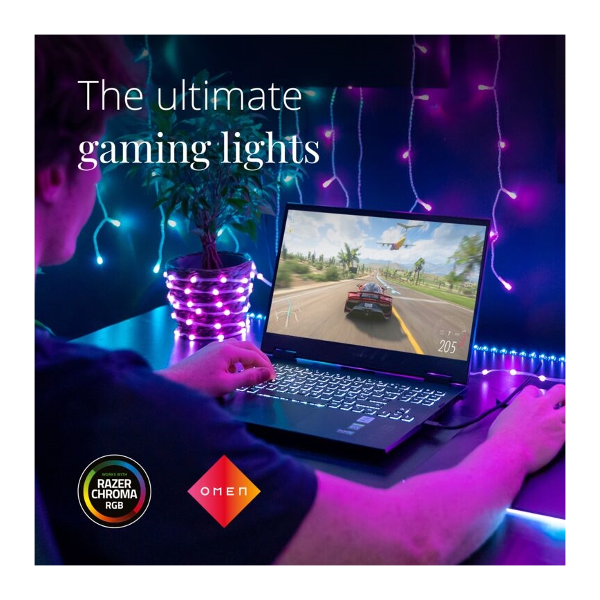 Twinkly - Dimmbarer LED-RGB-Streifen für den Außenbereich DOTS 400xLED 20 m IP44 Wi-Fi
