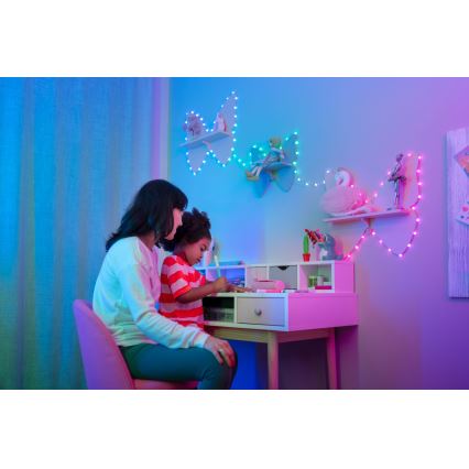 Twinkly - Dimmbare LED-RGB-Weihnachtskette 100xLED 8 m USB Wi-Fi