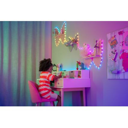 Twinkly - CANDIES dimmbare RGB-LED-Lichterkette, 100 LEDs, 8 m, USB, Wi-Fi