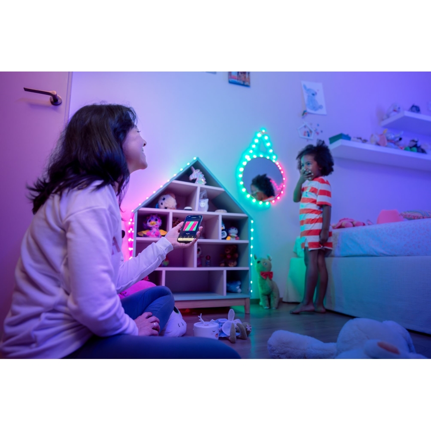 Twinkly - LED RGB dimmbare Lichterkette CANDIES 200xLED 14 m USB Wi-Fi