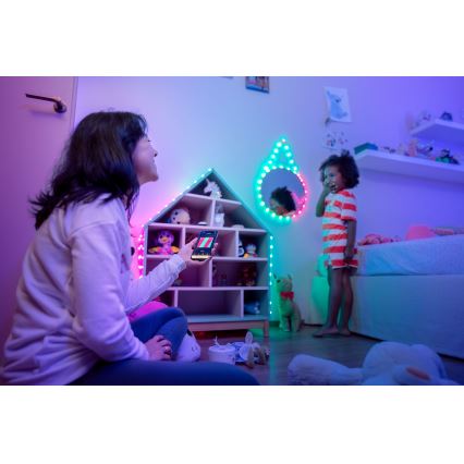 Twinkly - dimmbare RGB-LED-Lichterkette CANDIES 200xLED 14 m USB Wi-Fi