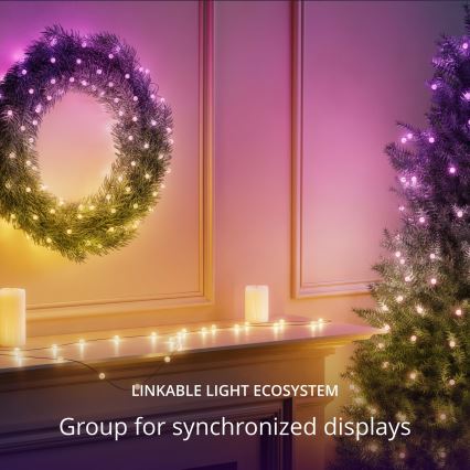 Twinkly - Dimmbare LED-RGB-Weihnachtslichterkette CANDIES 100xLED 8 m USB Wi-Fi