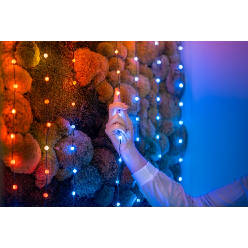 Twinkly - Dimmbare LED-RGB-Weihnachtskette CANDIES 100xLED 8 m USB Wi-Fi