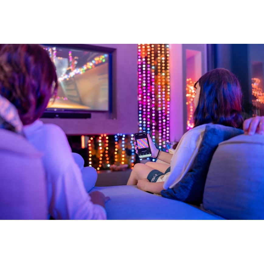 Twinkly - Dimmbare LED-RGB-Weihnachtskette CANDIES 100xLED 8 m USB Wi-Fi