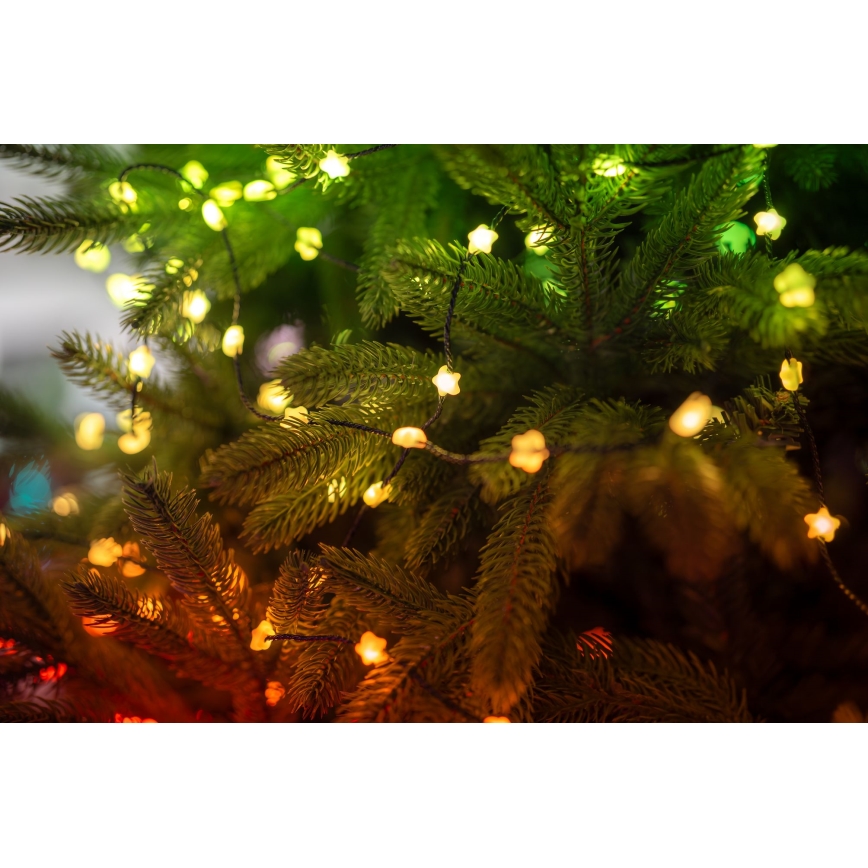 Twinkly - dimmbare RGB-LED-Weihnachtslichterkette CANDIES 100×LED 8 m USB Wi-Fi