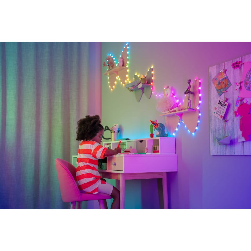 Twinkly - dimmbare LED-RGB-Lichterkette CANDIES, 100 LEDs, 8 m, USB, Wi-Fi